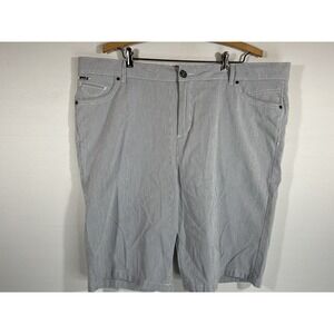 Per Una Mens Shorts 42 Blue White Seersucker‎ Chino Summer Preppy Casual